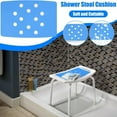 thumbnail image 2 of Universal Non-Slip Shower Stool Cushion with Safety Adhesive, Waterproof EVA Foam Padded Bathtub Aid for Elderly and Disabled, Bathroom Safety Seat Pad,Blue, 2 of 4