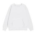 thumbnail image 6 of Atogsazn Kids Oversized Sweatshirt Casual Crewneck Long Sleeve Pullover Sweater Fleece Coat Fall Clothes White 11-12 Years Fashion, 6 of 7