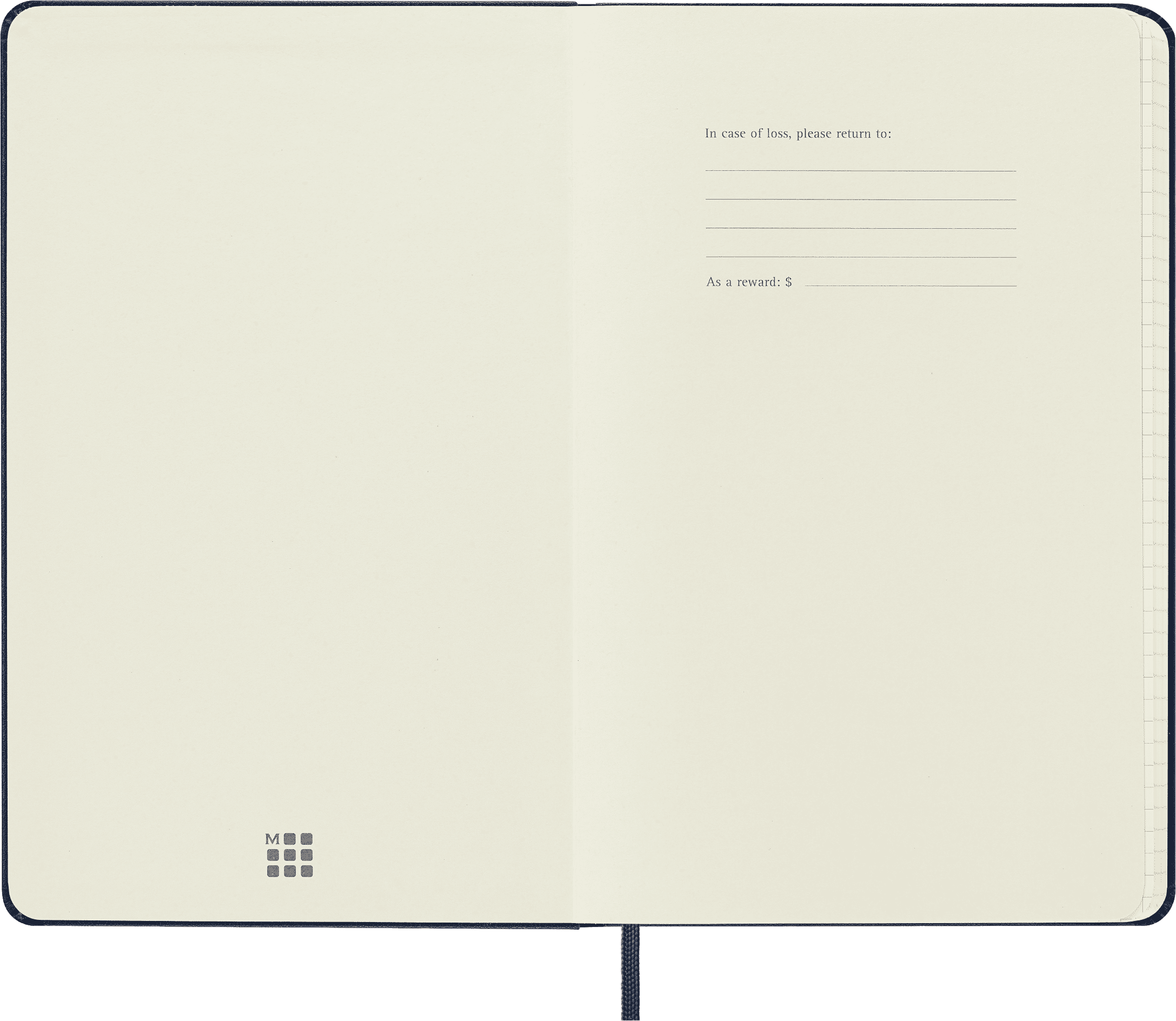 Moleskine Classic Notebook, Hard Cover, Large (5" x 8.25"), Squared, Sapphire Blue