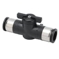 thumbnail image 1 of Garosa Pneumatic Ball Valve,Pneumatic Ball Valve Connector,Push To Connect Straight Union Ball Valve Quick Release Pneumatic Ball Valve for Pneumatic Tools Air Piping, 1 of 8