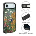 thumbnail image 2 of WIRESTER Shockproof Soft Rubber Cover Case for Apple iPhone 17 Air 6.6" 2025, Gustav Klimt Flower Garden, 2 of 5