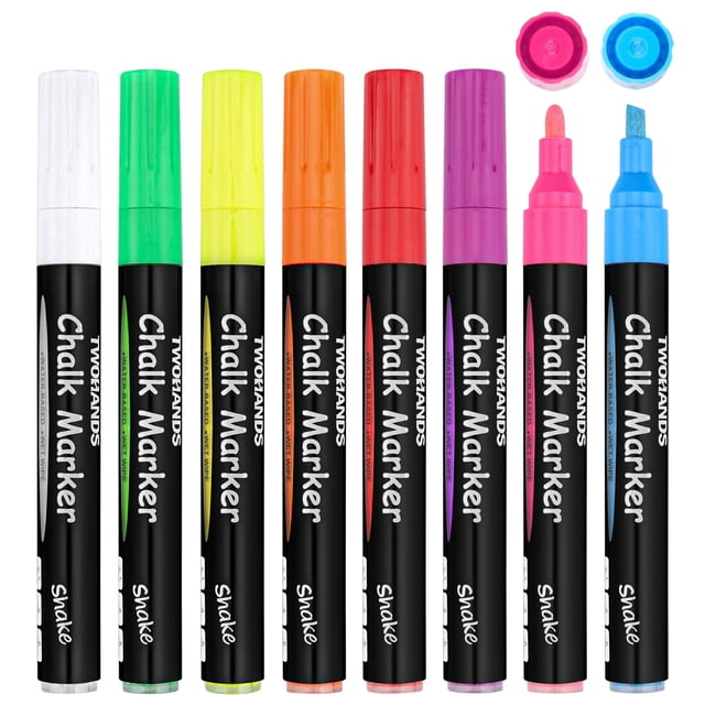 Marcadores de tiza líquida TWOHANDS de 8 colores para pizarra