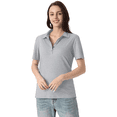 thumbnail image 4 of Zfeel Polo Shirt for Women, Women's Polo, Z8810 Oceanside Heather, Quite shade Grey Heather, 2XL, 4 of 5