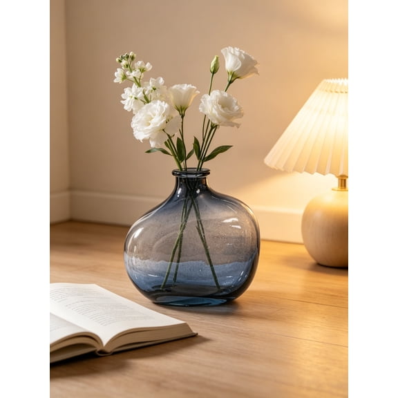 Glass Vase Hydroponic, Minimalist Table Centerpiece Glass for Plant Propagation, Home Decoration Ornament for Living Room Shelf Office Desk