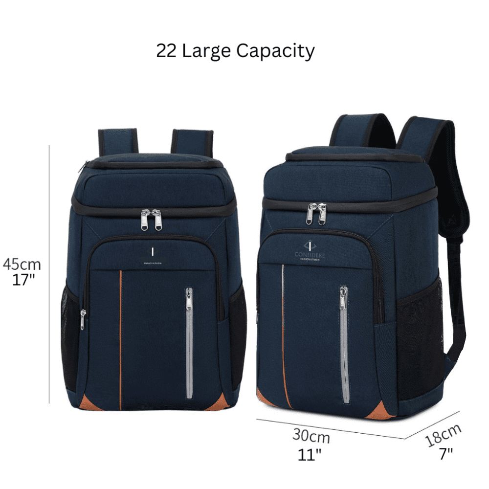 Backpack Coolers Insulated Leak Proof 30 Cans- Portable Cooler Lightweight for Beach, Travel, Camping & Lunch, Cooler Backpack for Men & Women, Insulated Compartment & USB Port