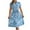 Z1BU1, variant on JAKANYQ Womens Dress Summer Midi Dress Small Petite Floral Print Short Sleeve Temperament High Waist Pleated Swing Dresses With Belt Ladies Stylish Vacation Swing Flowy Bohemian Chic Dailywear