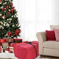thumbnail image 2 of Simple Living Quilted Red Christmas Holiday Storage Bag, 2 of 3