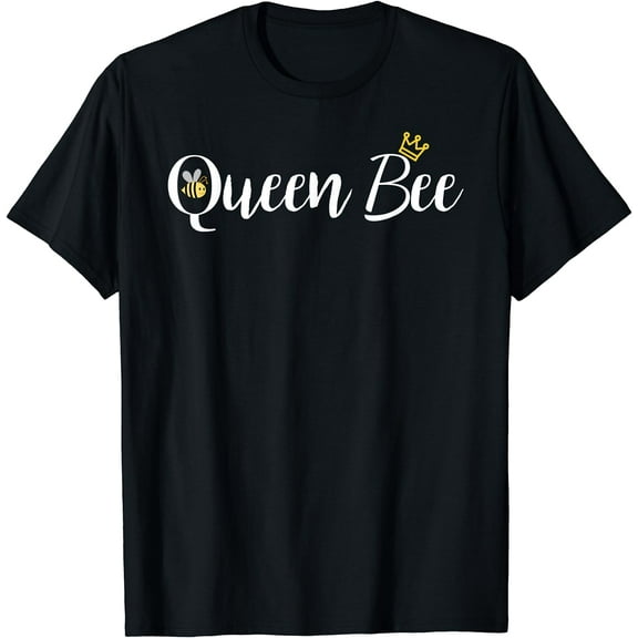 Queen Bee With Crown and Bumble Bee Graphic T Shirt
