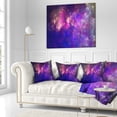 thumbnail image 3 of Designart Clear Purple Starry Fractal Sky - Abstract Throw Pillow - 16x16, 3 of 5