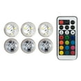 thumbnail image 3 of Luces LED sumergibles IP68 a prueba de agua con luces remotas para piscina para aniversarios 6 luces, 3 of 8