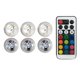 thumbnail image 3 of Mini luces LED sumergibles con control remoto 6 luces Salvador, 3 of 10