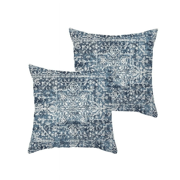 AUQ 2Pcs Boho Throw Pillows,Comfort Boho Pillow Covers,Peach Skin Boho Pillows,18"*18"