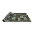 thumbnail image 2 of Ahgly Company Indoor Rectangle Abstract Turquoise Blue Modern Area Rugs, 3' x 5', 2 of 4