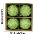 thumbnail image 2 of USUPDD Christmas Balls (Green), Christmas Tree Ornaments 4PCS Christmas Tree 8cm Ball Bauble Hanging Home Party Ornament Decor, 2 of 2
