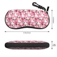 thumbnail image 2 of Bingfone Rose Rabbit Print Sunglasses Case Portable Travel Zipper Eyeglasses Case With Hook, 2 of 6