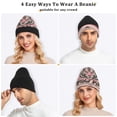 thumbnail image 5 of BZSMCE Winter Beanie Hats Warm Cozy Cap Wildly Bright Pattern, 5 of 7