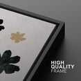 thumbnail image 5 of IDEA4WALL Framed Canvas Print Wall Art Set of 3 Black and Gold Midnight Floral Landscape Vintage Art Elegant Botanical Wall Decor Pastel Nature Scenery Prints Minimal Artwork - Black 24"x36"x3, 5 of 5