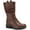 Choco Smooth, variant on Sun + Stone Womens Nelliee Faux Leather Zipper Mid-Calf Boots