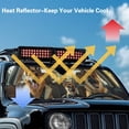 thumbnail image 4 of HUIACONG Sunshade Sun Shade Windshield Heat Shield Sun Visor Mat Compatible with Jeep Wrangler Rubicon Sahara TJ JK JKU 2 Door & 4 Door Brown Dogs, 4 of 6