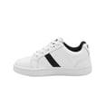 thumbnail image 2 of Tenis Para Niño DKDA® Piel Blanco Negro Color Blanco Negro blanco 19, 2 of 5