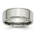 thumbnail image 1 of Stainless Steel Beveled Edge 8mm Polished Band Ring 10.5 Size, 1 of 6