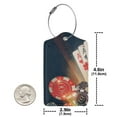 thumbnail image 4 of Fuzoiu Casino Poker Chips Print Premium Leather Luggage Tag,Travel Accessory,Luggage Tag for Suitcase Baggage Handbag Travel Bag,Name Card & Privacy Cover-4 PCS, 4 of 5