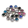 thumbnail image 1 of lionlar 20PCS Mix Color Stainless Steel Piercing Jewelry Replacement Ball 1.2 x 3mm, 1 of 9