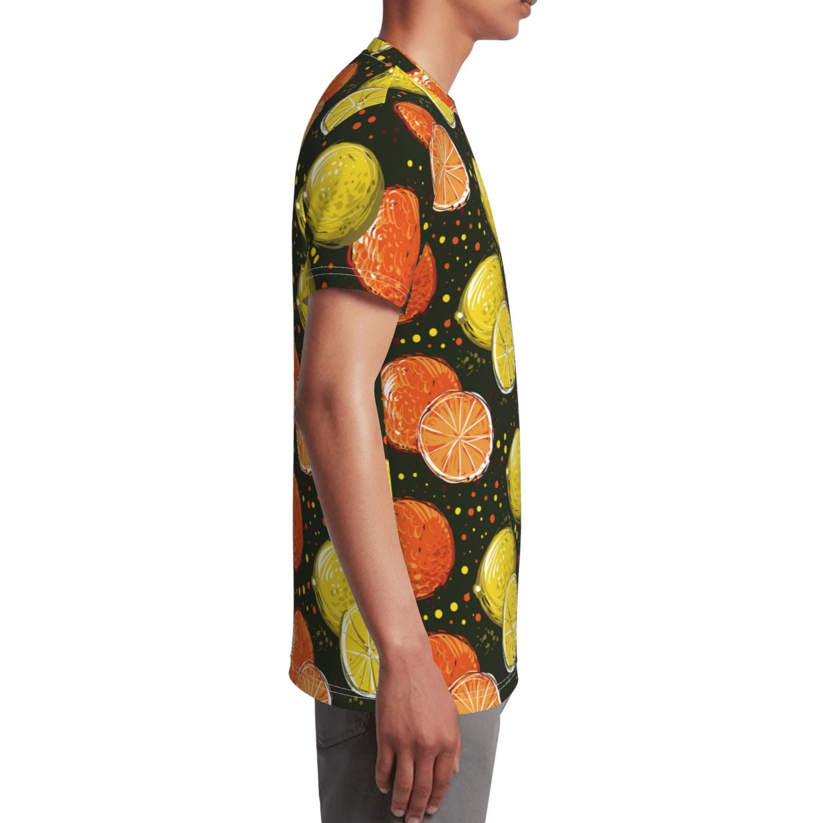 Wukai Orange Lemon Youth Unisex Short Sleeve T-Shirt for