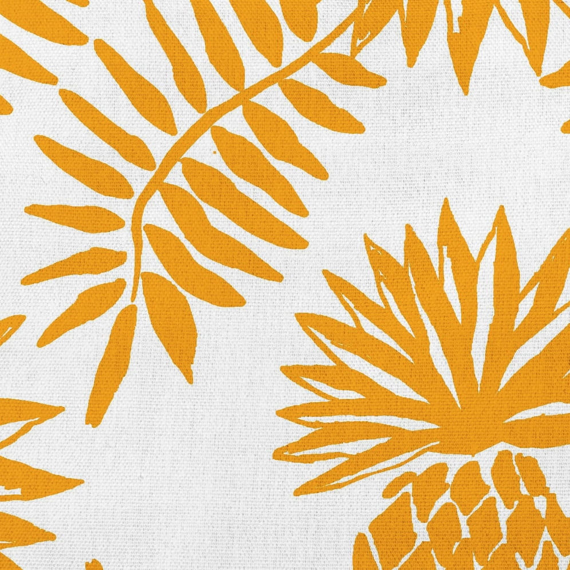 Simply Daisy 18 in x 18 in Tropical Yellow Floral Polyester Throw Pillow