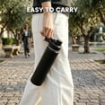thumbnail image 6 of Hawsaiy 24 oz Insulated Stainless Steel Water Bottle with Handle, Leak-Proof Lid & Wide Mouth, Double Wall Vacuum, BPA Free, Keeps Cold & Hot, Black, 6 of 9