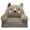 Gray, variant on LHWEN Plush Foldable Kids Sofa 2 In 1 Armchair Cute Cartoon Lazy Sofa Flip Open Bed Living Room Bedroom High-Density Foam Velvet Fabric Removable Washable Cover Multi-Use Reclining Chair Toddlers