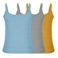 thumbnail image 6 of fatyb Women's 3 Pack Ribbed Tank Tops Scoop Neck Spaghetti Strap Cami Shirts Slim Crop Going out Shirts, 6 of 6