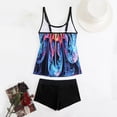 thumbnail image 6 of Qingpeng Printed Tankini Swimsuits for Women Tummy Control Tankini Swimwear Tank Top with Boyshorts Two Piece Bathing Suits, 6 of 6