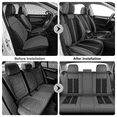 thumbnail image 2 of FILUNO Car Seat Covers Full Set Leather For Toyota Yaris 2013-2023, All Weather Waterproof Protectors Soft Breathable Full Coverage Front And Rear Seat Cover Protectors,A/BEIGE 2 of 13