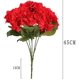 thumbnail image 5 of Flores artificiales de hortensias de seda para ramo de flores, centro de mesa para boda, decoración de fiesta (rosa), 2 uds., 5 of 5