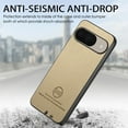 thumbnail image 6 of Dteck Case for Google Pixel 9 / 9 Pro,Slim Premium Canvas Grain PU Leather,Soft TPU Bumper,Non-Slip Anti-Scratch Shock-Absorbent,Protective Phone Cover for Google Pixel 9 / 9 Pro,Khaki, 6 of 8