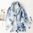 thumbnail image 2 of Yuanlong Winter Scarves Poncho Long Open Front Boho Print Scarf Capes With Tassel Outing Neckwear Ladies fashion Shawl, 2 of 3