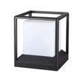 thumbnail image 2 of Luz de jardín exterior de 10 W, bolardo de luz, iluminación de jardín impermeable IP65, enchufe E27, para jardines, caminos, césped (negro) kaili Sencillez, 2 of 4