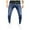 Z1 Blue, variant on Mens Cargo Pants Length Skin Solid Sports Pocket Full Fitness Bodybuilding Mens Jeans Regular Fit,Blue,XL