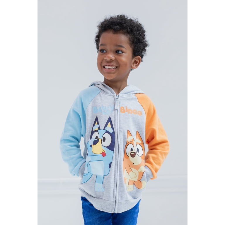 Bluey Toddler Boys' Fleece Zip-Up Hoodie photo 3