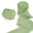 thumbnail image 1 of Edged Chiffon Ribbon Silk-Like Ribbons Wedding Invitation Bouquet Fabric Ribbons 4cmx5m Christmas Decoration Gift Wrapping, 1 of 7
