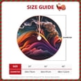 thumbnail image 2 of Xecao Colorful Abstract Wave Motion Pattern Christmas Tree Skirt Round Xmas Tree Mat Base Cover for Holiday Home Decorations-30", 2 of 6