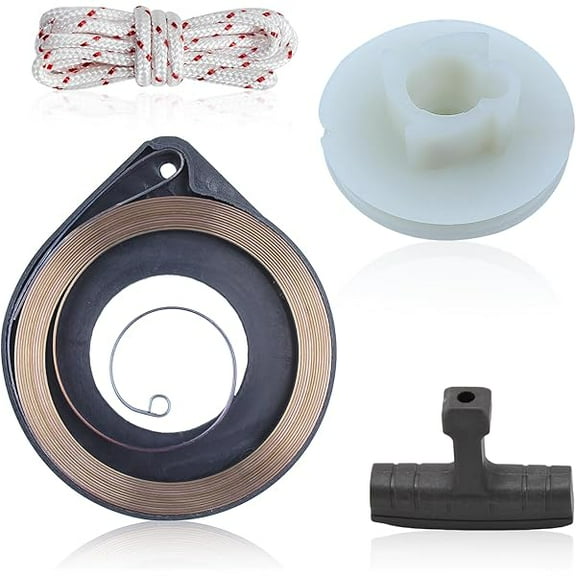 Recoil Starter Pulley Spring Kit for Husqvarna 50 / 51 / 55 Chainsaws – Replacement Starter Assembly (Part 505303735)