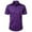 Purple, variant on WXLWZYWL Men's Dress Shirts Button down Shirt Short Sleeve Collared Slim Fitted Formal Wedding Prom Shirts