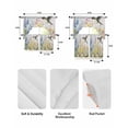 thumbnail image 5 of Floral Hummingbird Swag Kitchen Curtains Sets for Windows 24 Inch Length, Spring Watercolor Flowers Short Window Curtain Panels Swags Valances and Tiers 3 Piece Set for Cafe/Dining Room, 5 of 5