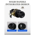 thumbnail image 4 of Rubber Bump Stop Door M Atte Black Keyed Entry Door Knob Entrance Door Lock Standard B All, 4 of 7