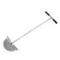 thumbnail image 4 of Manual Lawn Edger with Saw Tooth Blade Half Moon Edger Lawn Tool with T Grip Handle for Cleaning Edges Along Sidewalks, 4 of 5
