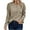 Khaki, variant on qucoqpe Women's Casual Button Up Knitted Sweaters Tops Cozy Long Sleeve V-neck Pullover Blouse