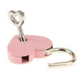thumbnail image 5 of Add A Charming Touch To Your Locks With 3 Sets Small Metal Heart Shaped Padlock - Pink, With Key, 5 of 5