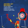 Toysery Kids Archery Bow and Arrow Toy Set Target with Stand Indoor